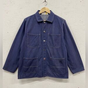 Vintage 60s/70s Golden Horse Denim Chore / Farm Jacket, Size 40, Fits M/L